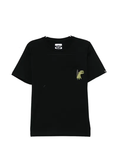 Sport B. By Agnès B. Dino-patch Pocket T-shirt In Black