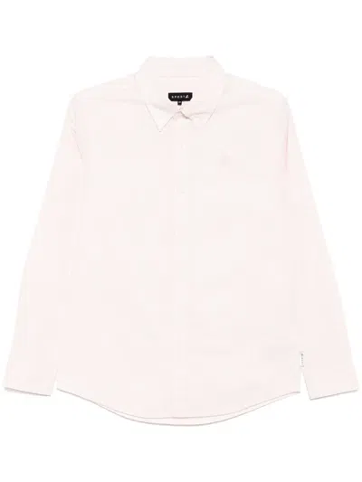 Sport B. By Agnès B. Dinosaur-embroidered Striped Shirt In Pink