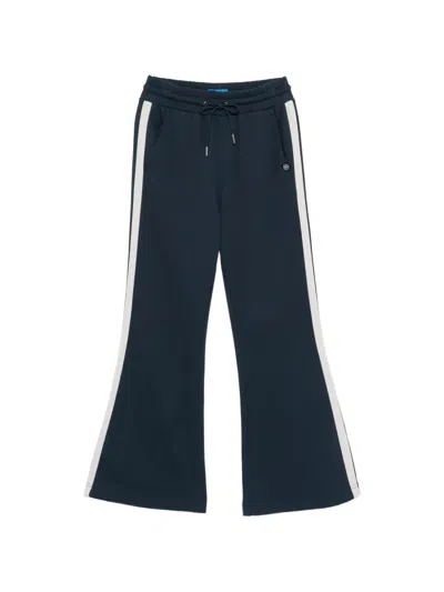 Sport B. By Agnès B. Drawstring Flare- Leg Track Pants In Blue