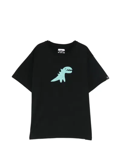 Sport B. By Agnès B. Embroidered Dino T-shirt In Black