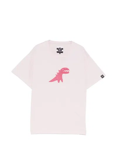 Sport B. By Agnès B. Embroidered Dino T-shirt In Pink