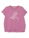 Sport B. By Agnès B. Embroidered-logo Cotton T-shirt In Purple