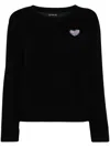 Sport B. By Agnès B. Embroidered-logo Jumper In Black