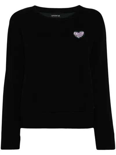 Sport B. By Agnès B. Embroidered-logo Jumper In Black