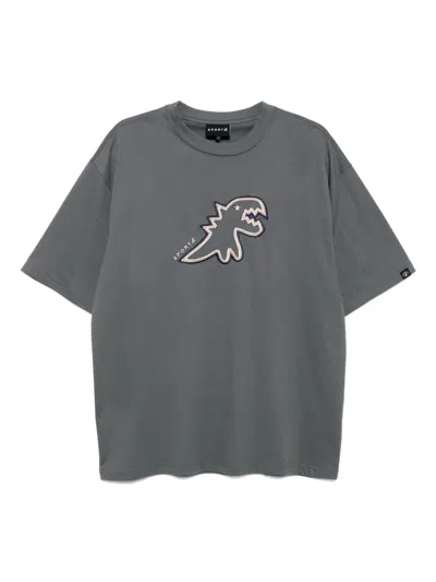 Sport B. By Agnès B. T-shirt Mit Stickerei In Grau