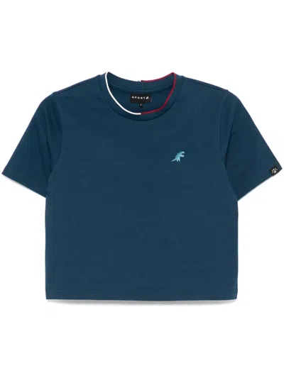 Sport B. By Agnès B. Flat Knit T-shirt In ブルー