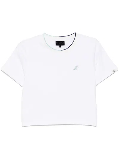 Sport B. By Agnès B. Flat Knit T-shirt In White