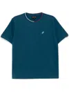 Sport B. By Agnès B. Flat-knitted T-shirt In Blue