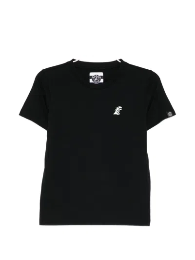 Sport B. By Agnès B. Flower Dino Patched T-shirt In Black