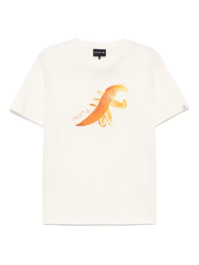 Sport B. By Agnès B. Food Art Dino Print T-shirt In Neutrals