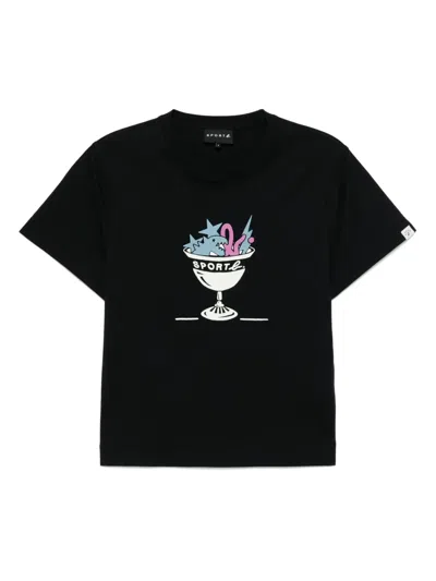 Sport B. By Agnès B. Graphic-print T-shirt In Black