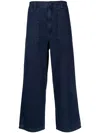 Sport B. By Agnès B. High-rise Cropped Leg In Blue