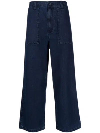 Sport B. By Agnès B. High-rise Cropped Leg In Blue