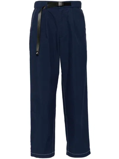 Sport B. By Agnès B. High-rise Straight-leg Trousers In 蓝色