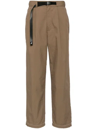 Sport B. By Agnès B. High-rise Straight-leg Trousers In 褐色