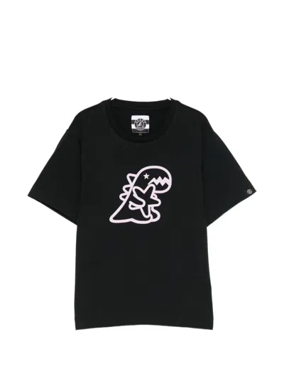 Sport B. By Agnès B. Hugging Star Dino T-shirt In Black