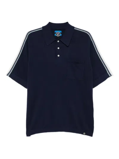 Sport B. By Agnès B. Knitted Polo Shirt In Blue
