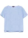 Sport B. By Agnès B. Logo Allover Print Top In Blue