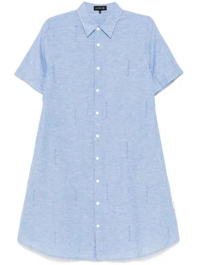 Sport B. By Agnès B. Logo Allover Shirt Dress In 604