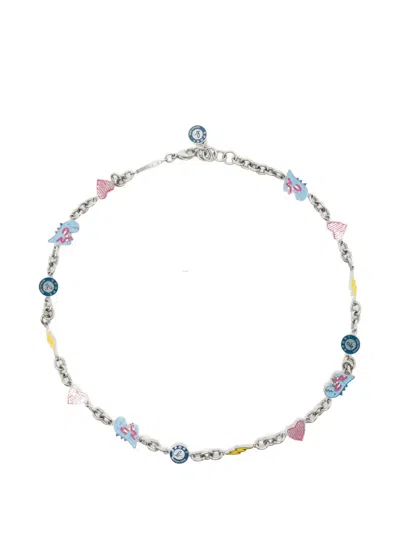 Sport B. By Agnès B. Logo Chain Necklace In Neutral