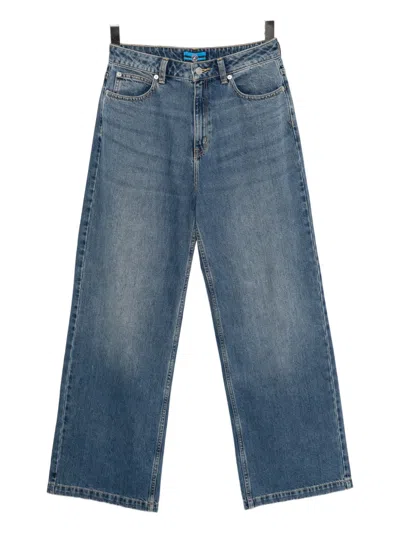 Sport B. By Agnès B. Logo-embroidered Jeans In Blue