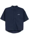 Sport B. By Agnès B. Logo-embroidered Shirt In Blue