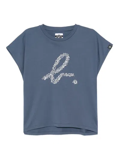 Sport B. By Agnès B. Logo-embroidered T-shirt In Blue