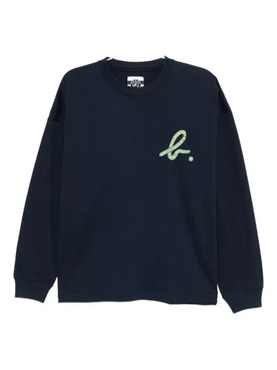 Sport B. By Agnès B. Logo-embroidered T-shirt In Blue