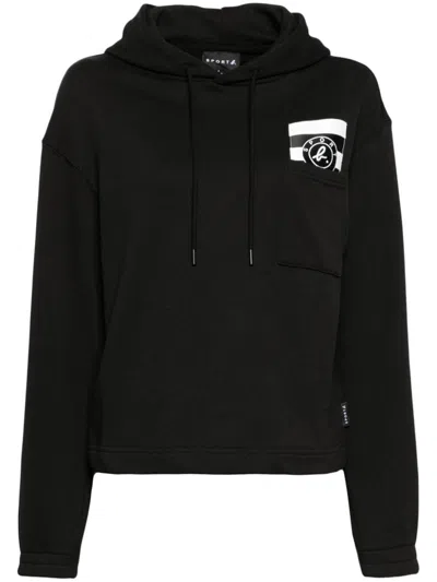 Sport B. By Agnès B. Logo Hoodie In Black