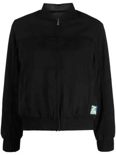 Sport B. By Agnès B. Logo-patch Bomber Jacket In Black