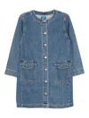 Sport B. By Agnès B. Logo-patch Denim Dress In Blue