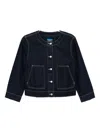 Sport B. By Agnès B. Logo-patch Denim Jacket In Blue