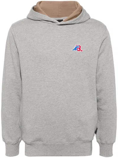 Sport B. By Agnès B. Logo Patch Hoodie In Grey