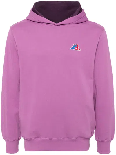 Sport B. By Agnès B. Logo Patch Hoodie In Purple