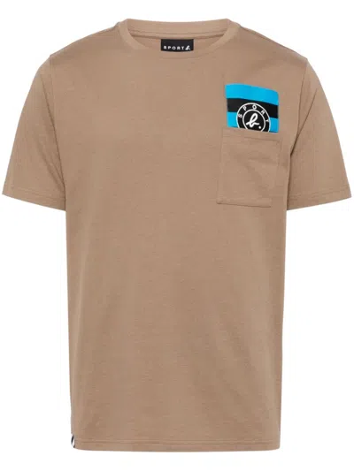 Sport B. By Agnès B. Logo-patch T-shirt In Brown