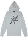 Sport B. By Agnès B. Logo-print Cotton Hoodie In Grey
