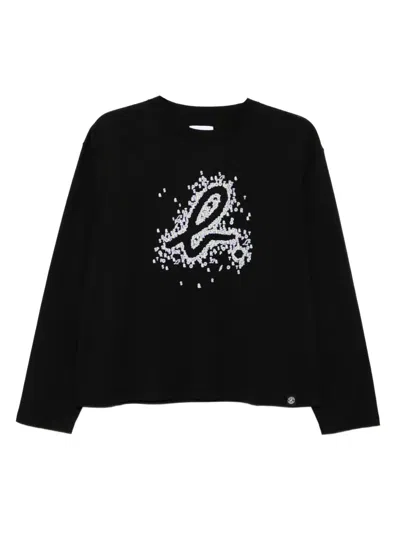 Sport B. By Agnès B. Logo-print Cotton T-shirt In Black