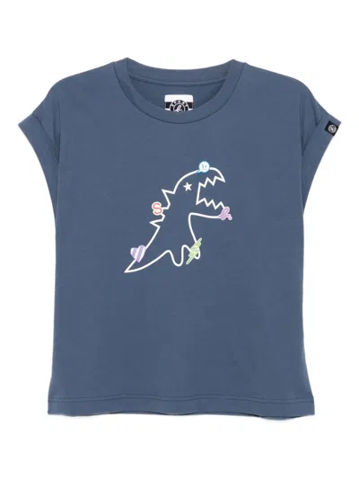 Sport B. By Agnès B. Logo-print Cotton T-shirt In Blue