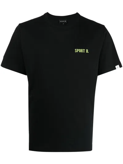 Sport B. By Agnès B. Logo-print Crew-neck T-shirt In Black