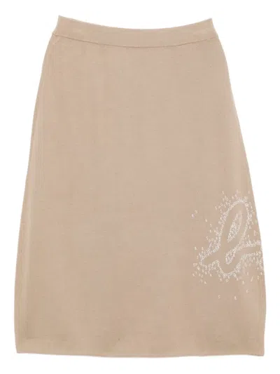 Sport B. By Agnès B. Logo-print Skirt In Brown