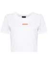 Sport B. By Agnès B. Logo-printed Cropped T-shirt In White