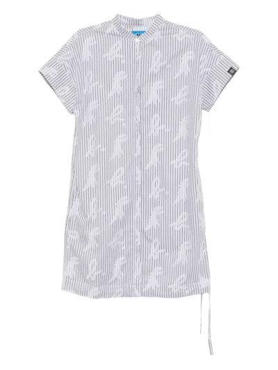 Sport B. By Agnès B. Logo-printed Dress In Gray