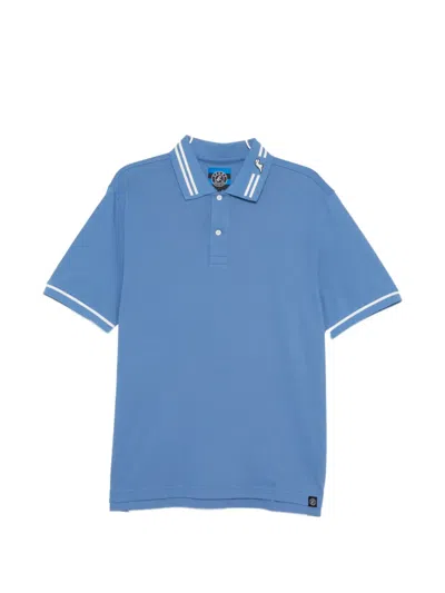 Sport B. By Agnès B. Logo-badge Polo Shirt In Blue