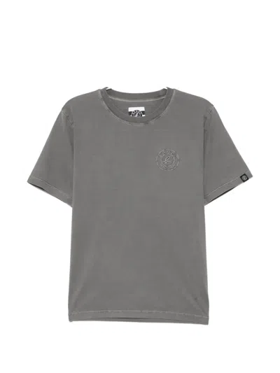 Sport B. By Agnès B. Logo-embroidered Cotton T-shirt In Gray