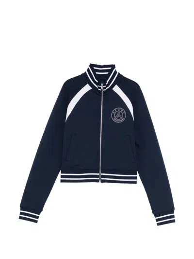 Sport B. By Agnès B. Logo-embroidered Jacket In Blue