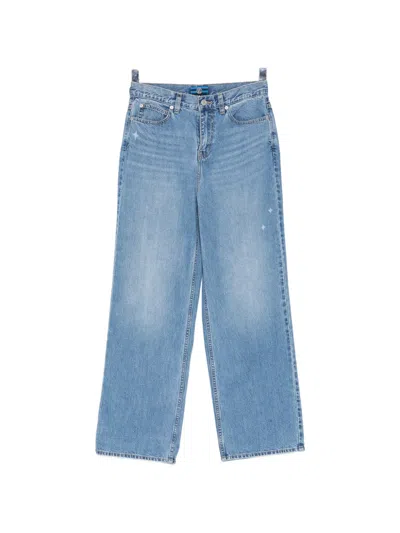 Sport B. By Agnès B. Logo-embroidered Jeans In Blue