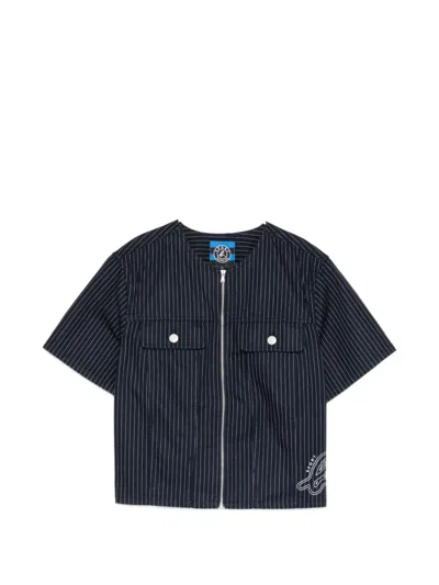 Sport B. By Agnès B. Logo-embroidered Shirt In Blue