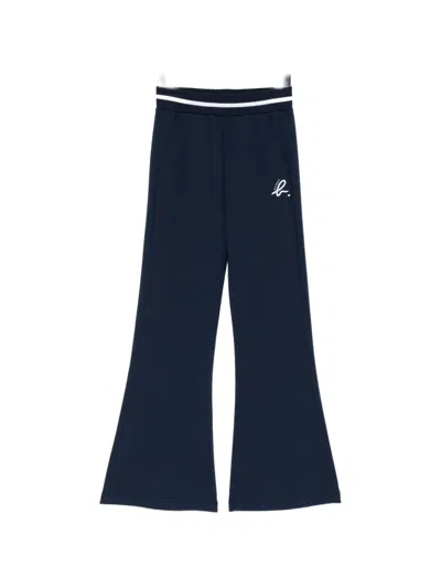 Sport B. By Agnès B. Logo-embroidered Trousers In Blue