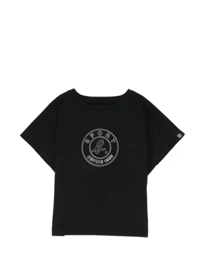 Sport B. By Agnès B. Logo-embroidered T-shirt In Black