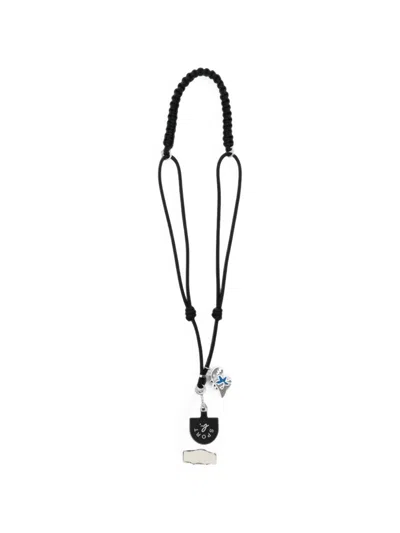 Sport B. By Agnès B. Logo-plaque Phone Strap In Black